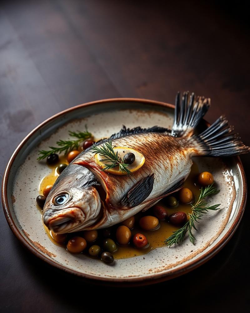 A plated main course